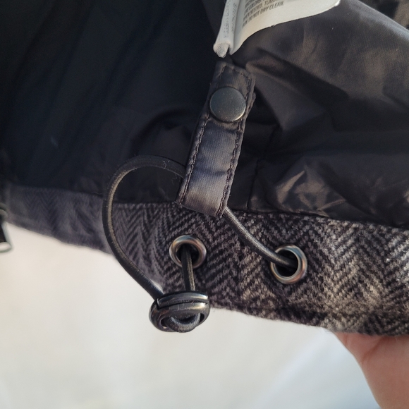Gap Gray Herringbone Puffer Jacket - Picture 9 of 12